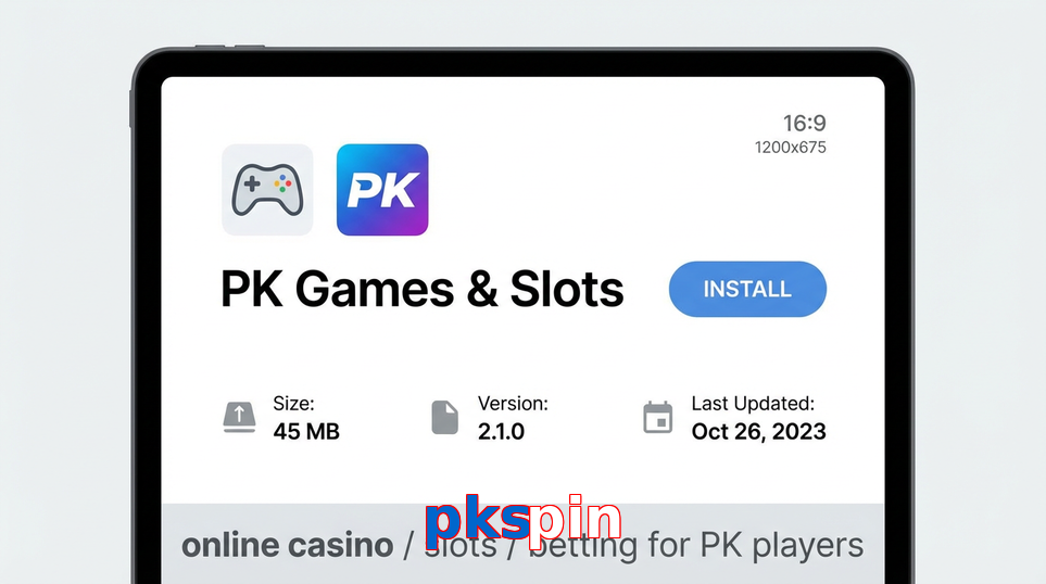 Game list for Pkspin gameapk section