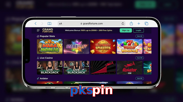 Main screen of Pkspin ios page for PK players